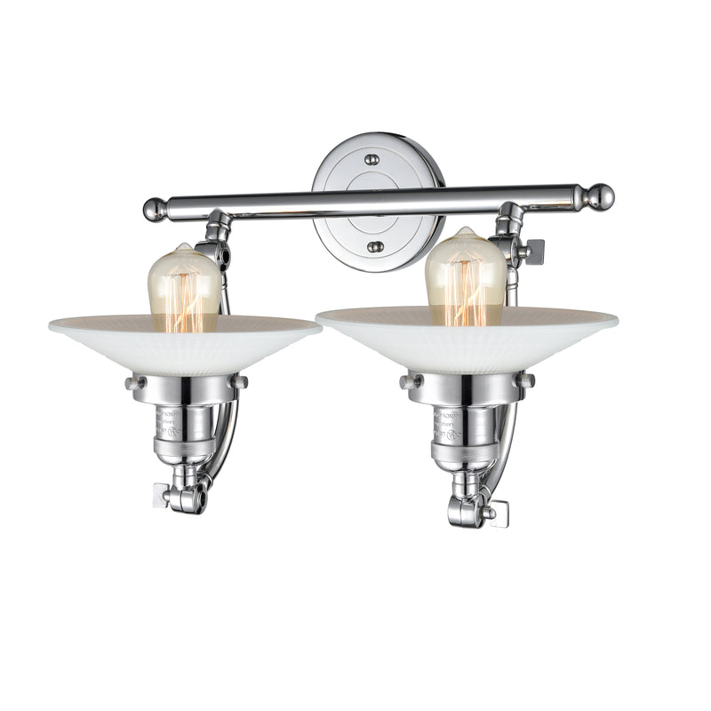 Innovations Lighting Halophane 2 Light Bath Vanity Light Part Of The Franklin Restoration Collection 515-2W-PC-G1