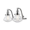 Olean Bath Vanity Light shown in the Polished Chrome finish with a Seedy shade