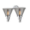 Innovations Lighting Large Cone 2 Light Bath Vanity Light Part Of The Franklin Restoration Collection 515-2W-PC-G43-LED