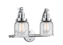 Innovations Lighting Small Bell 2-100 watt 18 inch Polished Chrome Clear glass  180 Degree Adjustable Swivels 5152WPCG52