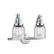 Bell Bath Vanity Light shown in the Polished Chrome finish with a Clear shade