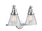 Innovations Lighting Small Cone 2-100 watt 18 inch Polished Chrome   Clear glass   180 Degree Adjustable Swivels 5152WPCG62