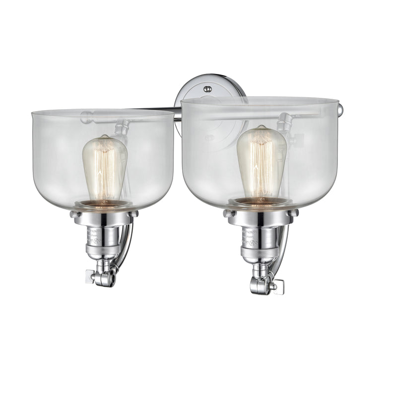Innovations Lighting Large Bell 2 Light Bath Vanity Light Part Of The Franklin Restoration Collection 515-2W-PC-G72-LED