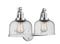 Innovations Lighting Large Bell 2-100 watt 18 inch Polished Chrome   Seedy glass   180 Degree Adjustable Swivels 5152WPCG74