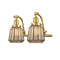 Chatham Bath Vanity Light shown in the Satin Gold finish with a Mercury shade