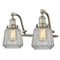Chatham Bath Vanity Light shown in the Brushed Satin Nickel finish with a Clear shade