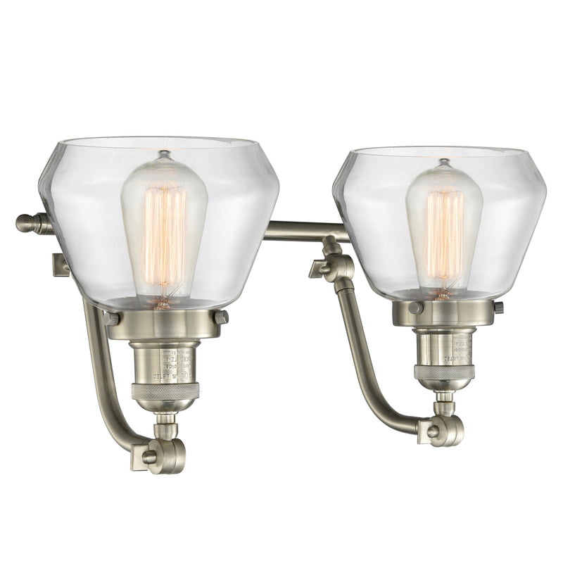 Innovations Lighting Fulton 2 Light Bath Vanity Light Part Of The Franklin Restoration Collection 515-2W-SN-G172