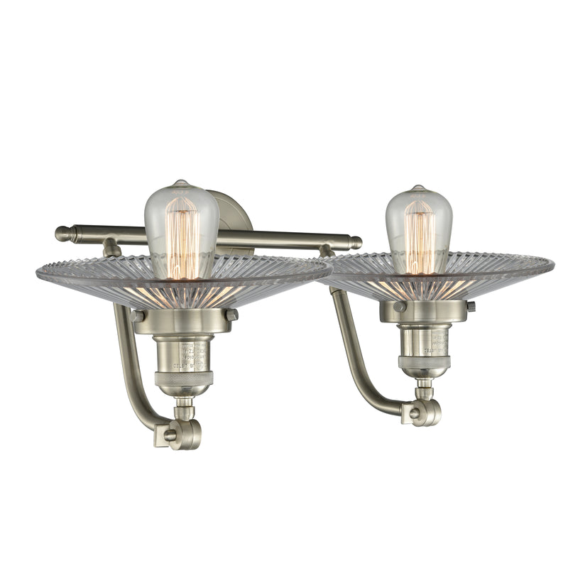 Innovations Lighting Halophane 2 Light Bath Vanity Light Part Of The Franklin Restoration Collection 515-2W-SN-G2