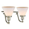 Innovations Lighting Large Cone 2 Light Bath Vanity Light Part Of The Franklin Restoration Collection 515-2W-SN-G41