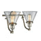 Innovations Lighting Large Cone 2 Light Bath Vanity Light Part Of The Franklin Restoration Collection 515-2W-SN-G42-LED