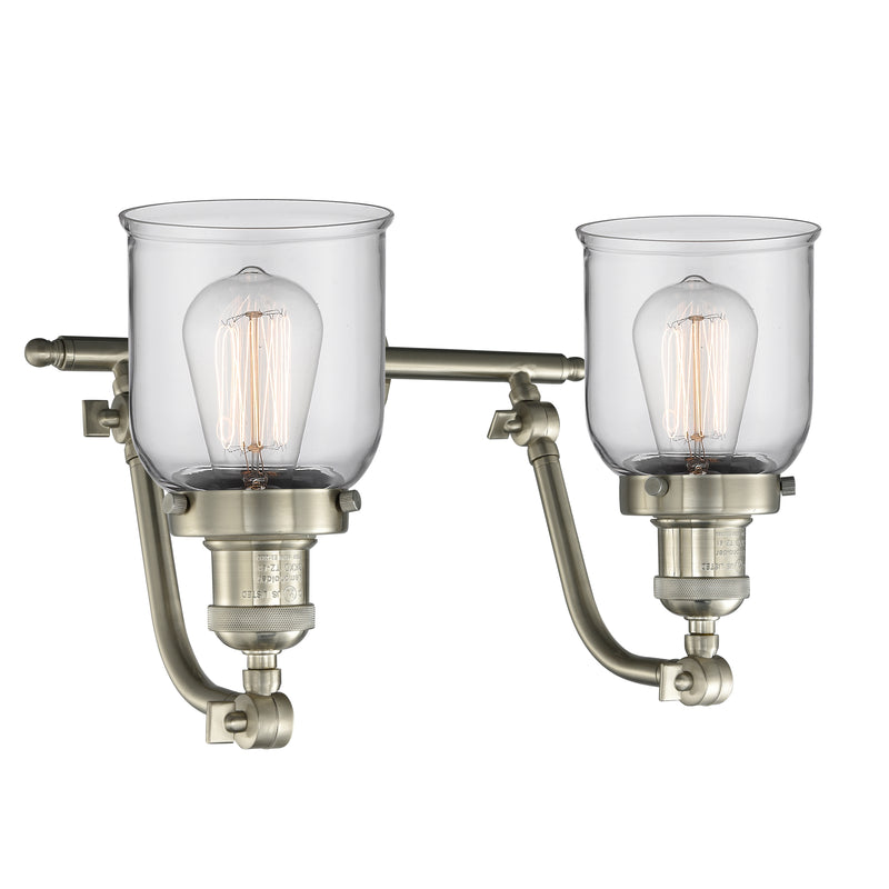 Innovations Lighting Small Bell 2 Light Bath Vanity Light Part Of The Franklin Restoration Collection 515-2W-SN-G52-LED