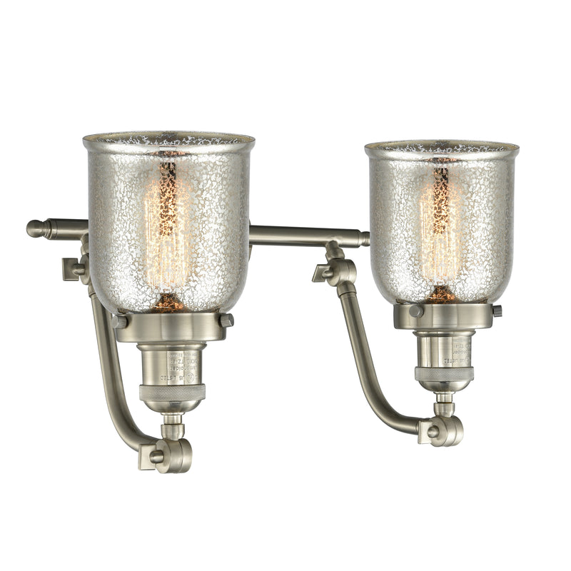 Innovations Lighting Small Bell 2 Light Bath Vanity Light Part Of The Franklin Restoration Collection 515-2W-SN-G58