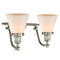 Innovations Lighting Small Cone 2 Light Bath Vanity Light Part Of The Franklin Restoration Collection 515-2W-SN-G61