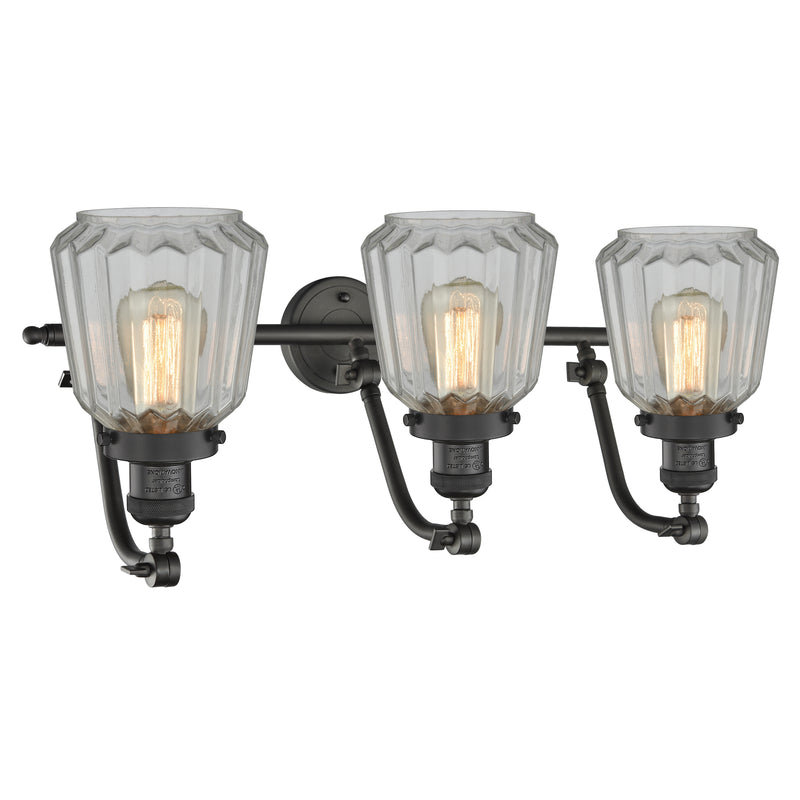 Innovations Lighting Chatham 3 Light Bath Vanity Light Part Of The Franklin Restoration Collection 515-3W-OB-G142