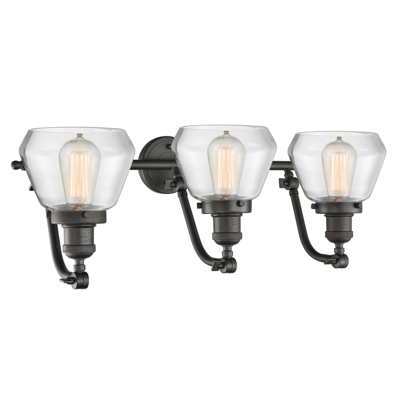 Innovations Lighting Fulton 3 Light Bath Vanity Light Part Of The Franklin Restoration Collection 515-3W-OB-G172-LED