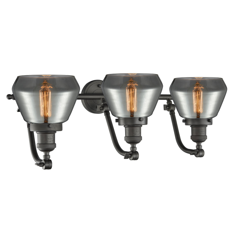 Innovations Lighting Fulton 3 Light Bath Vanity Light Part Of The Franklin Restoration Collection 515-3W-OB-G173-LED