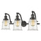 Canton Bath Vanity Light shown in the Oil Rubbed Bronze finish with a Clear shade