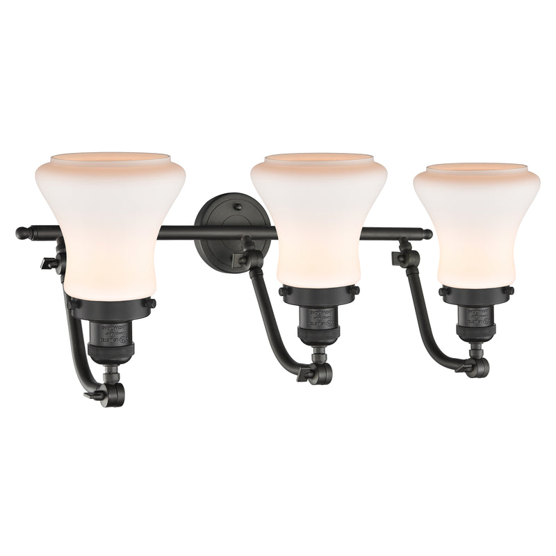 Innovations Lighting Bellmont 3 Light Bath Vanity Light Part Of The Franklin Restoration Collection 515-3W-OB-G191