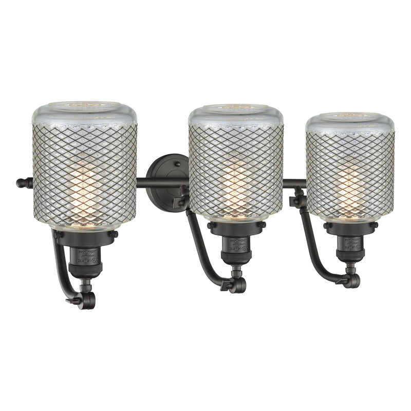 Innovations Lighting Stanton 3 Light Bath Vanity Light Part Of The Franklin Restoration Collection 515-3W-OB-G262