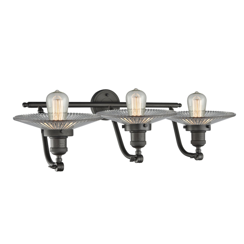 Innovations Lighting Halophane 3 Light Bath Vanity Light Part Of The Franklin Restoration Collection 515-3W-OB-G2