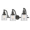 Bell Bath Vanity Light shown in the Oil Rubbed Bronze finish with a Clear shade