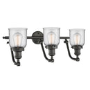 Innovations Lighting Small Bell 3 Light Bath Vanity Light Part Of The Franklin Restoration Collection 515-3W-OB-G52