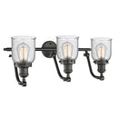 Innovations Lighting Small Bell 3 Light Bath Vanity Light Part Of The Franklin Restoration Collection 515-3W-OB-G54