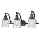 Bell Bath Vanity Light shown in the Oil Rubbed Bronze finish with a Seedy shade