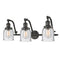 Bell Bath Vanity Light shown in the Oil Rubbed Bronze finish with a Seedy shade