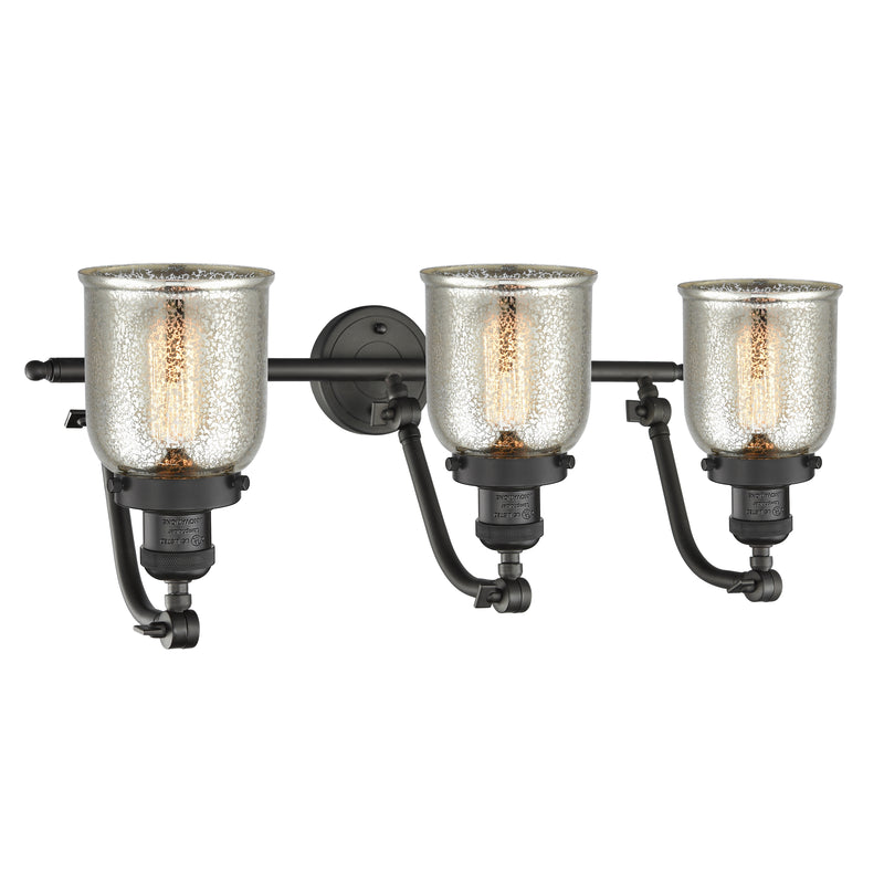 Innovations Lighting Small Bell 3 Light Bath Vanity Light Part Of The Franklin Restoration Collection 515-3W-OB-G58