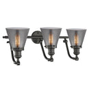 Innovations Lighting Small Cone 3 Light Bath Vanity Light Part Of The Franklin Restoration Collection 515-3W-OB-G63
