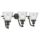 Innovations Lighting Small Cone 3 Light Bath Vanity Light Part Of The Franklin Restoration Collection 515-3W-OB-G64