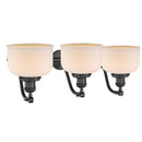 Innovations Lighting Large Bell 3 Light Bath Vanity Light Part Of The Franklin Restoration Collection 515-3W-OB-G71-LED