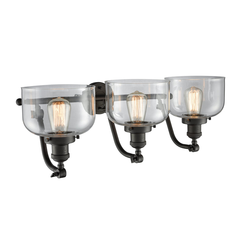 Innovations Lighting Large Bell 3 Light Bath Vanity Light Part Of The Franklin Restoration Collection 515-3W-OB-G72