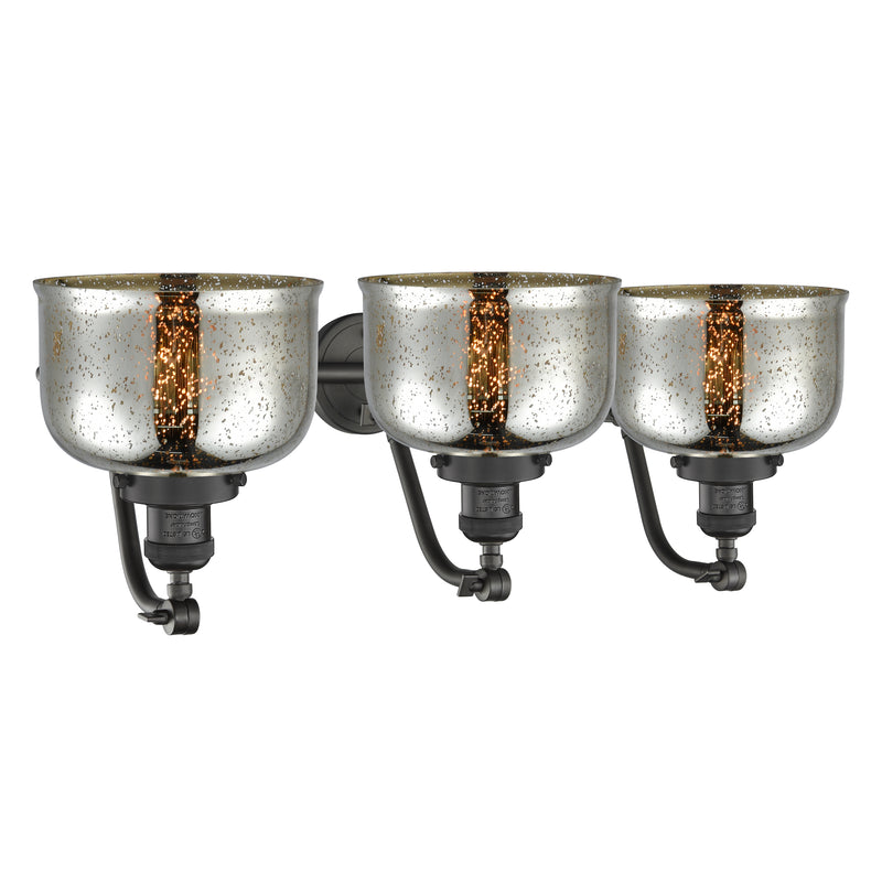 Innovations Lighting Large Bell 3 Light Bath Vanity Light Part Of The Franklin Restoration Collection 515-3W-OB-G78-LED