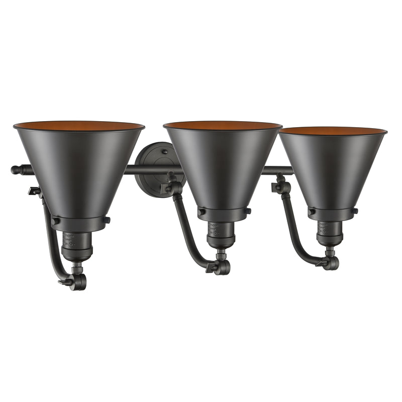 Innovations Lighting Appalachian 3 Light Bath Vanity Light Part Of The Franklin Restoration Collection 515-3W-OB-M13-OB