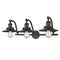 Railroad Bath Vanity Light shown in the Oil Rubbed Bronze finish with a Oil Rubbed Bronze shade