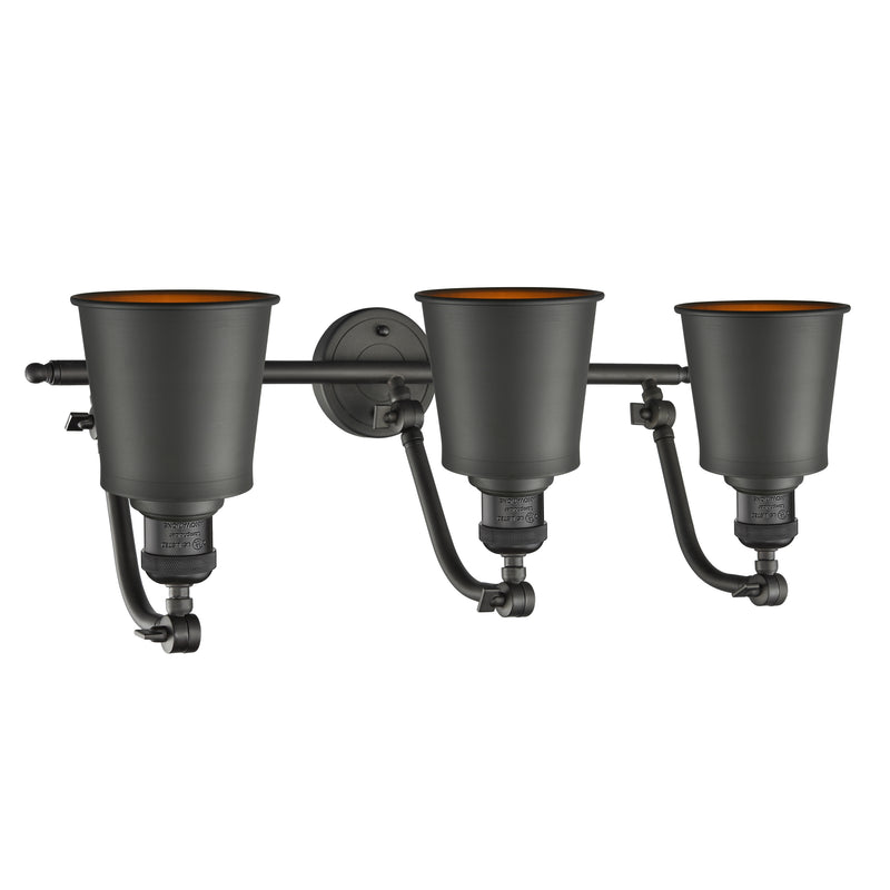 Innovations Lighting Addison 3 Light Bath Vanity Light Part Of The Franklin Restoration Collection 515-3W-OB-M9-OB