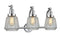 Innovations Lighting Chatham 3-100 watt 28 inch Polished Chrome   Clear Fluted glass   180 Degree Adjustable Swivels 5153WPCG142