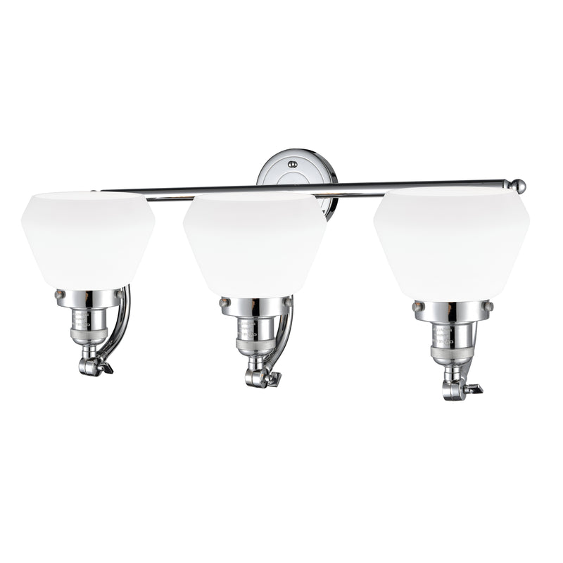 Innovations Lighting Fulton 3 Light Bath Vanity Light Part Of The Franklin Restoration Collection 515-3W-PC-G171-LED