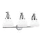 Fulton Bath Vanity Light shown in the Polished Chrome finish with a Matte White shade