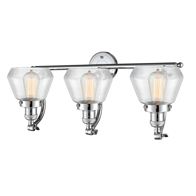 Innovations Lighting Fulton 3 Light Bath Vanity Light Part Of The Franklin Restoration Collection 515-3W-PC-G172-LED