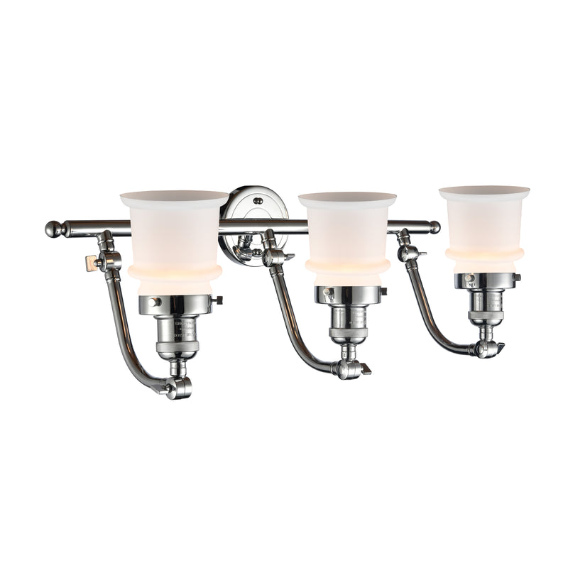 Innovations Lighting Small Canton 3 Light Bath Vanity Light Part Of The Franklin Restoration Collection 515-3W-PC-G181S