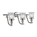 Innovations Lighting Small Canton 3 Light Bath Vanity Light Part Of The Franklin Restoration Collection 515-3W-PC-G182S-LED