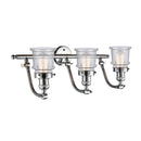 Innovations Lighting Small Canton 3 Light Bath Vanity Light Part Of The Franklin Restoration Collection 515-3W-PC-G184S-LED
