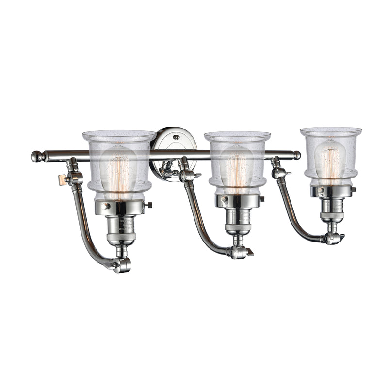 Innovations Lighting Small Canton 3 Light Bath Vanity Light Part Of The Franklin Restoration Collection 515-3W-PC-G184S-LED
