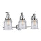 Canton Bath Vanity Light shown in the Polished Chrome finish with a Seedy shade