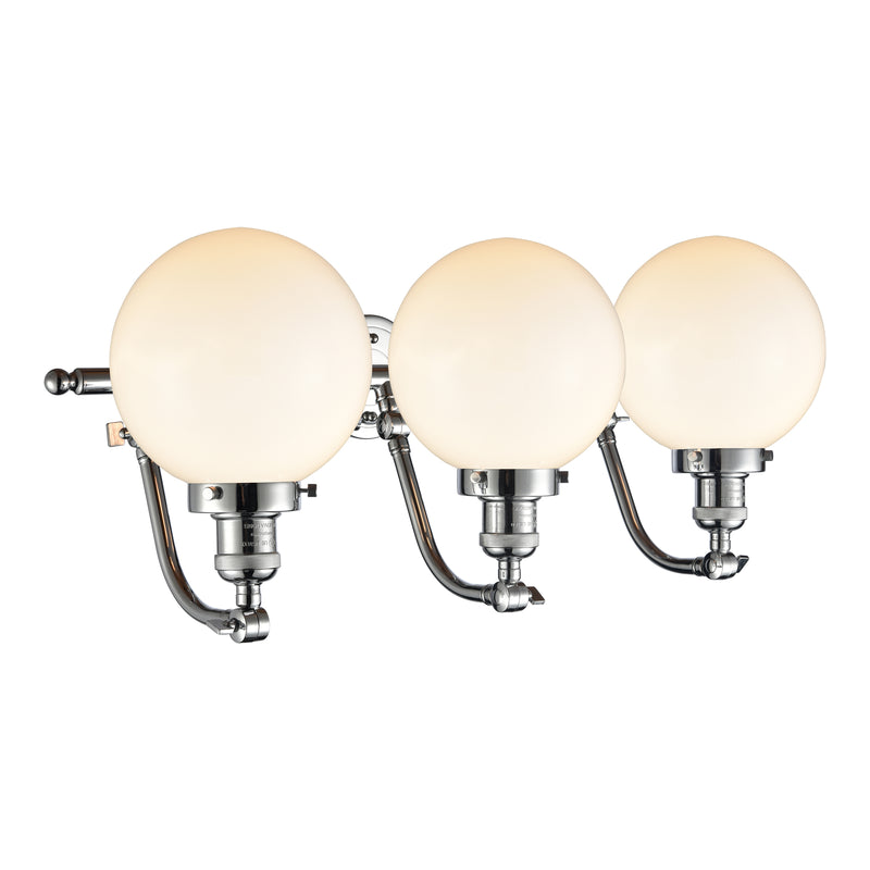 Innovations Lighting Beacon 3 Light 28" Bath Vanity Light 515-3W-PC-G201-8-LED