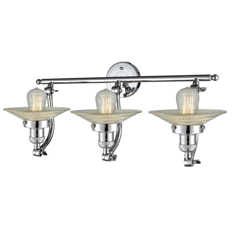 Innovations Lighting Halophane 3 Light Bath Vanity Light Part Of The Franklin Restoration Collection 515-3W-PC-G2-LED