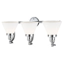 Innovations Lighting Large Cone 3 Light Bath Vanity Light Part Of The Franklin Restoration Collection 515-3W-PC-G41-LED